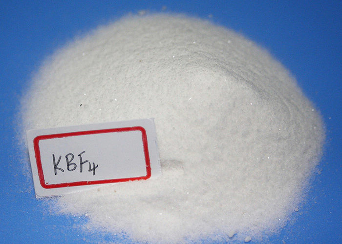 white crystalline salt material Potassium Fluoborate (KBF4)                                                                 